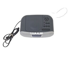Sony Dream Machine ICF-CD830 CD AM FM Clock Radio Gray Silver Alarm Clock